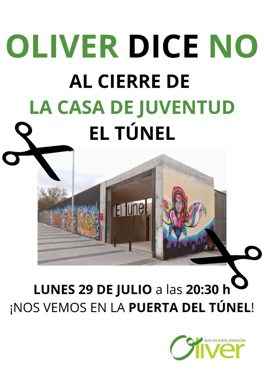 ¡No al cierre de la Casa de Juventud de Oliver y el Túnel!