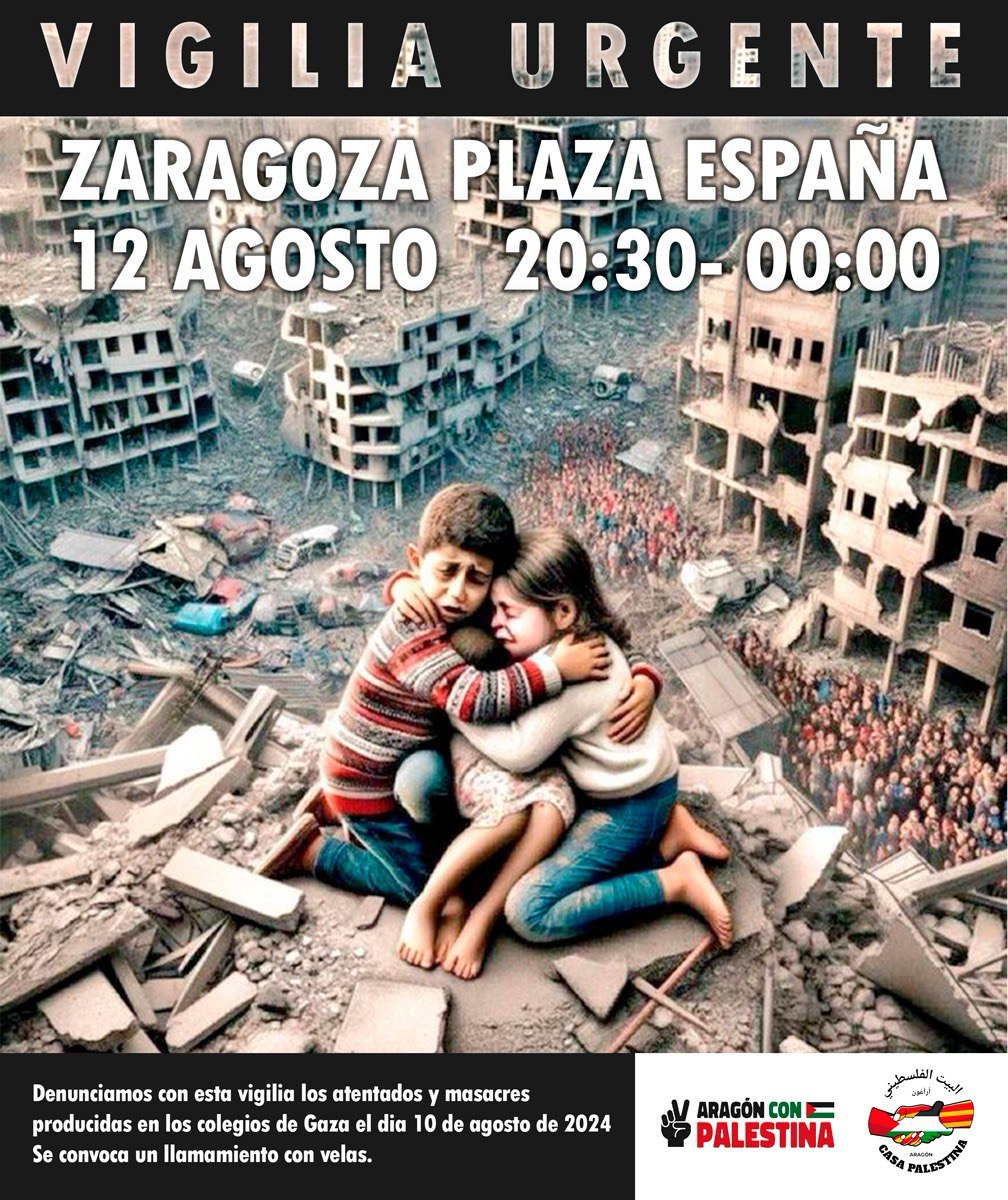 Vigilia urgente por Gaza