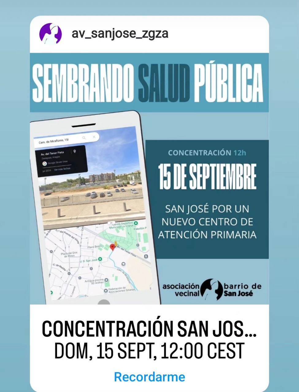 Concentración: sembrando salud pública