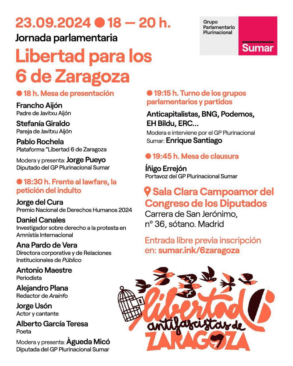 Libertad para Los 6 de Zaragoza | Madrid