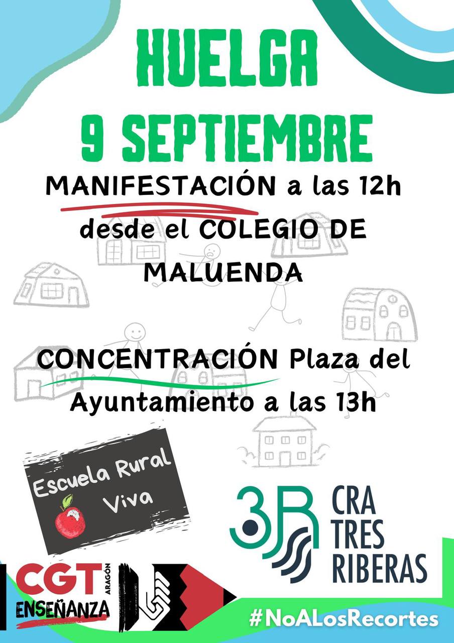 Manifestación: escuela rural viva