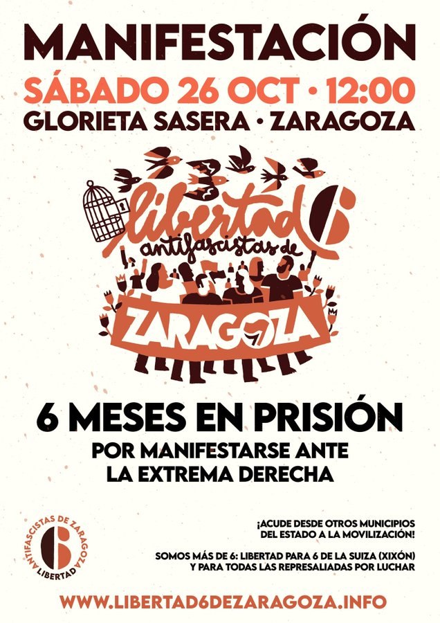 Manifestación | Libertad para Los 6 de Zaragoza