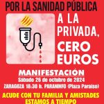 Aragón por la Sanidad Pública - Manifestación