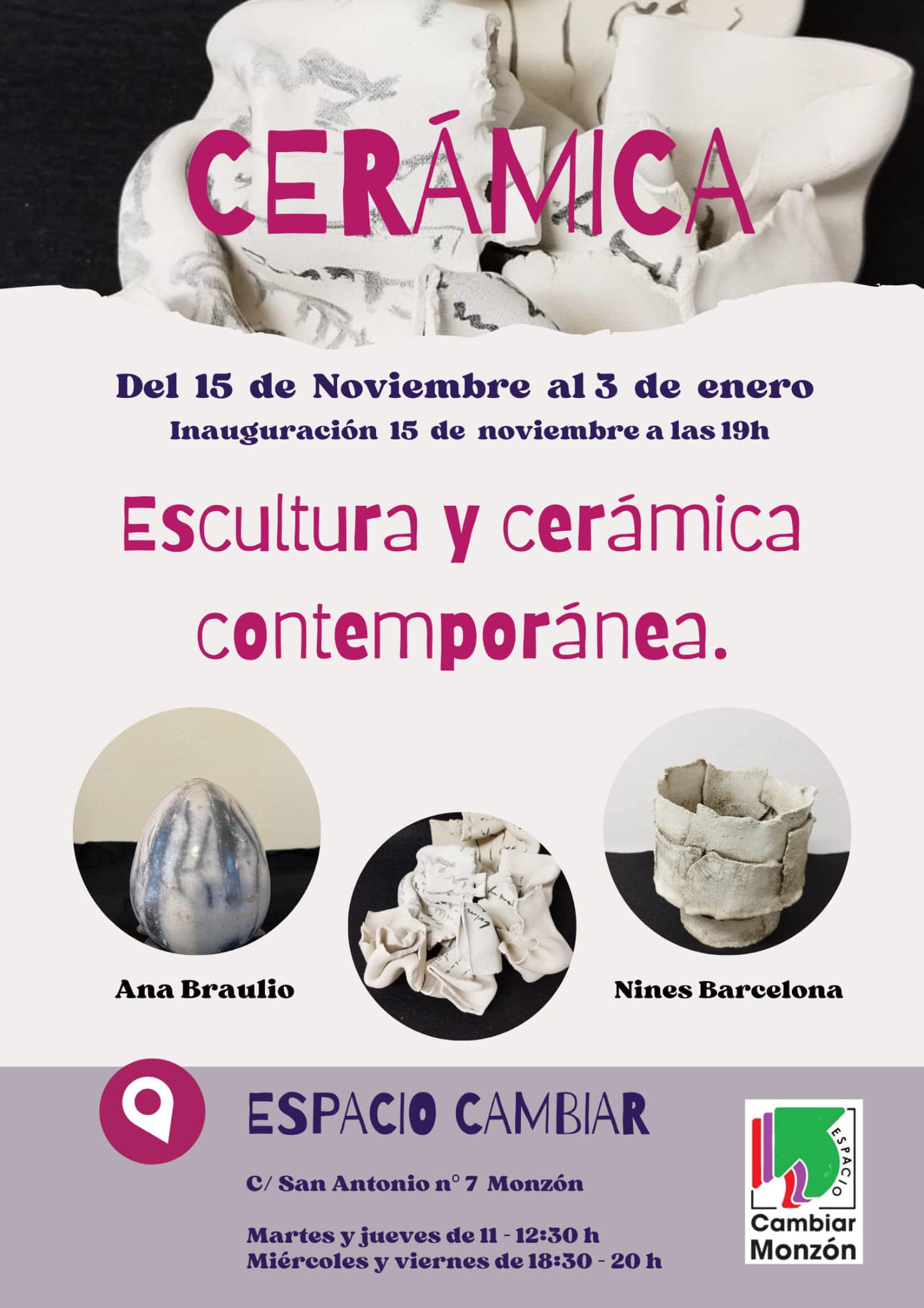 Escultura y cerámica contemporánea