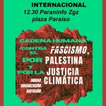 Movilización internacional: Cadena humana contra el fascismo, por Palestina y por la Justicia climática