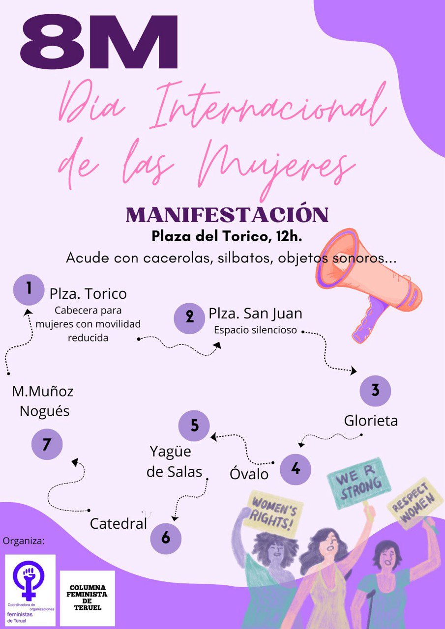 8 M Manifestación en Teruel