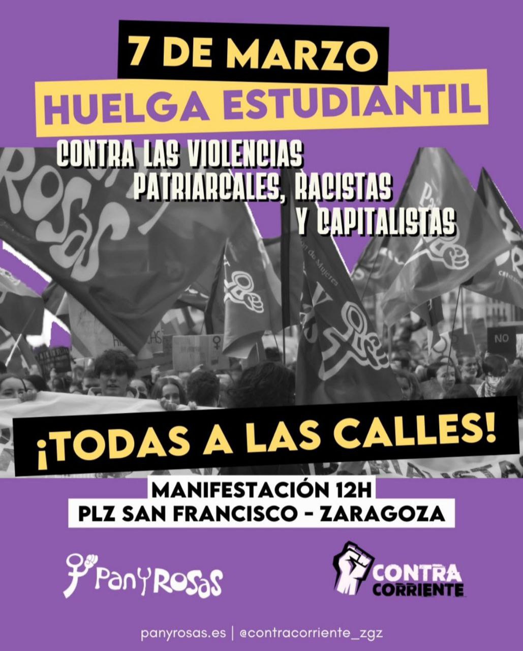 8 M Manifestación y huelga estudiantil