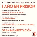 Movilizaciones por los 6 de Zaragoza