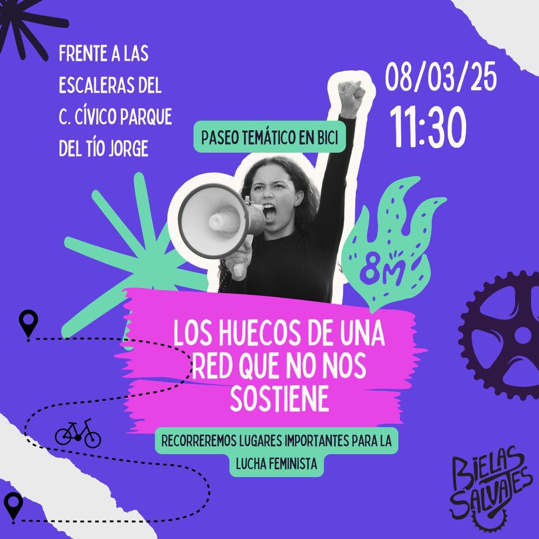 8M Recorrido en bici para la Lucha Feminista