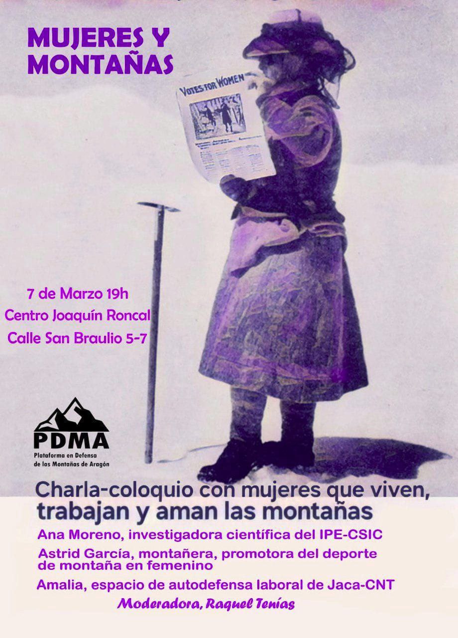 8M Charla-coloquio "Mujeres y montañas"