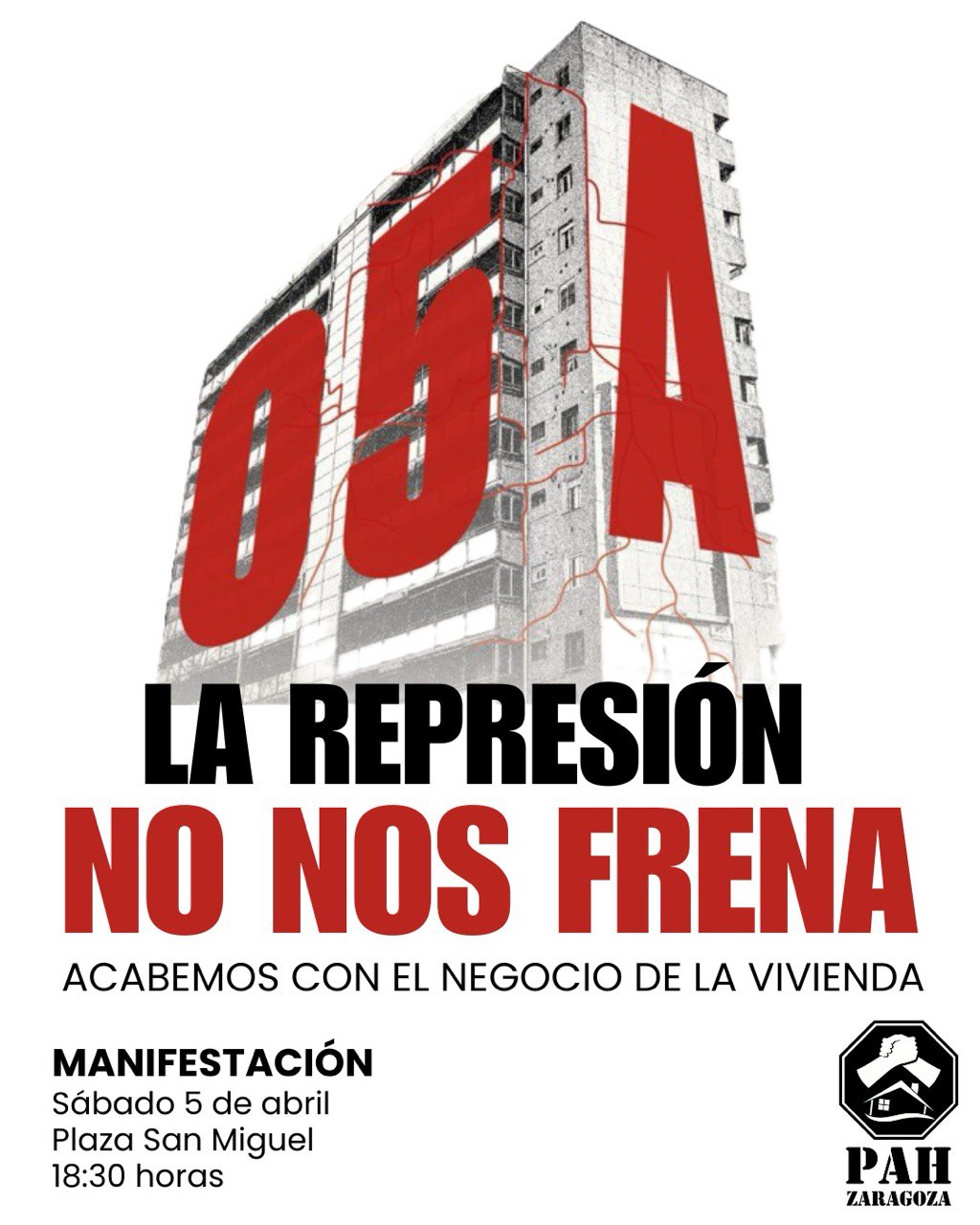 Manifestación vivienda: la represión no nos frena